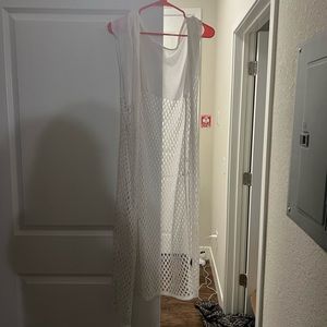 White Kimono Tank Top